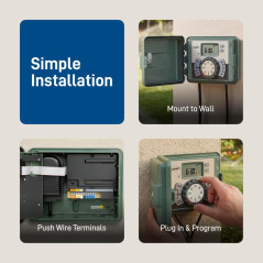 Orbit 57899 9-Station Outdoor Swing Panel Sprinkler Timer System