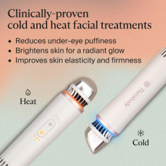 Therabody TheraFace Depuffing Wand – Cold & Heat Eye Massager for Glow