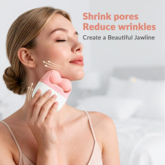 Leeshine Ice Roller Set for Face & Eyes with Travel Case - Pink
