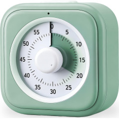 60-Minute Silent Visual Timer for Kids – Green Countdown Clock for Study, Classroom & Home Use