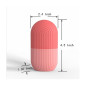 XHJRI Pink Ice Cube Roller Massager for Face, Eyes & Neck – De-Puff, Reduce Migraine, Reusable Silicone XHJRI Pink Ice Cube Roller Massager for Face, Eyes & Neck – De-Puff, Reduce Migraine, Reusable Silicone
