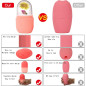 XHJRI Pink Ice Cube Roller Massager for Face, Eyes & Neck – De-Puff, Reduce Migraine, Reusable Silicone XHJRI Pink Ice Cube Roller Massager for Face, Eyes & Neck – De-Puff, Reduce Migraine, Reusable Silicone
