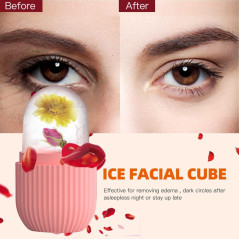 XHJRI Ice Cube Roller Massager for Face & Neck – De-Puff & Skin Care