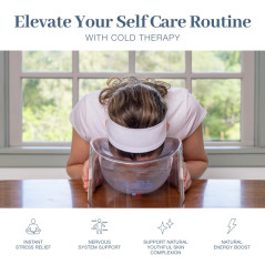 Facial Cold Plunge Ice Bath with Breathing Tubes | Cold Therapy USA