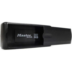 Master Lock Magnetic Key Holder 207D – Black Key Storage Box for 1-2 Spare Keys, Steel Surface Mount