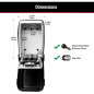 Master Lock Wall Mount Key Lock Box 5-Key Capacity, Push Button, Resettable Combination, Weatherproof Black Master Lock Wall Mount Key Lock Box 5-Key Capacity, Push Button, Resettable Combination, Weatherproof Black