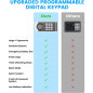 Upgraded Small Home Safe 0.30 Cuft with Fireproof Waterproof Bag, Digital Keypad & Spare Keys for Valuables