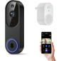 Orbitell Carillon Vidéo Wi-Fi 1080p Sans Fil avec Audio Bidirectionnel, Vision Nocturne, Détection AI, Cloud Orbitell Carillon Vidéo Wi-Fi 1080p Sans Fil avec Audio Bidirectionnel, Vision Nocturne, Détection AI, Cloud