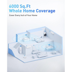 AX3000 WiFi 6 Router - Covers 3500 sq.ft, Connects 105 Devices