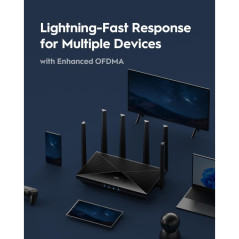 Cudy BE6500 Tri-Band Wi-Fi 7 Router, 4 Antennas, 5x GbE, 2 GHz Quad-Core, VPN, Mesh, 5765+688 Mbps