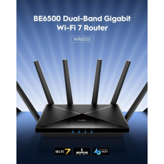 Cudy BE6500 Wi-Fi 7 Router | Tri-Band, 5x GbE, 4 Antennas, VPN Ready