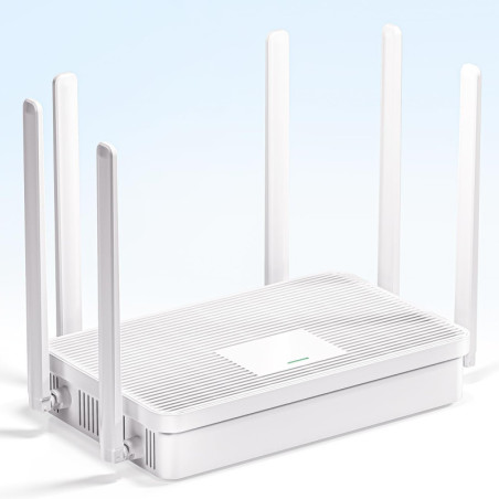 Routeur WiFi 6 AX3000 2026, Dual Band, 6 Antennes Haut Gain, 4 Ports Gigabit, VPN, Facile à Installer