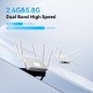 Routeur WiFi 6 AX3000 2026, Dual Band, 6 Antennes Haut Gain, 4 Ports Gigabit, VPN, Facile à Installer Routeur WiFi 6 AX3000 2026, Dual Band, 6 Antennes Haut Gain, 4 Ports Gigabit, VPN, Facile à Installer