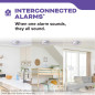 Détecteur de fumée et CO Kidde 30CUAR, connecté filaire avec batterie AA, LED, idéal maison/appartements Détecteur de fumée et CO Kidde 30CUAR, connecté filaire avec batterie AA, LED, idéal maison/appartements