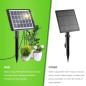 49FT Solar Drip Irrigation Kit for 15 Pots, 25 Timer Modes, 900ml/min Flow, Solar & USB Powered 49FT Solar Drip Irrigation Kit for 15 Pots, 25 Timer Modes, 900ml/min Flow, Solar & USB Powered