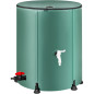 53-Gallon Collapsible Rain Barrel Water Storage Tank with Spigots, Filter & Overflow Kits for Rainwater Collection 53-Gallon Collapsible Rain Barrel Water Storage Tank with Spigots, Filter & Overflow Kits for Rainwater Collection