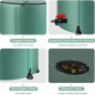 53-Gallon Collapsible Rain Barrel Water Storage Tank with Spigots, Filter & Overflow Kits for Rainwater Collection 53-Gallon Collapsible Rain Barrel Water Storage Tank with Spigots, Filter & Overflow Kits for Rainwater Collection