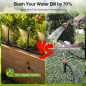 Système d'Irrigation Pro-Series 200FT avec 32 buses cuivre 360°, kit pulvérisateur anti-fuite rapide pour jardin