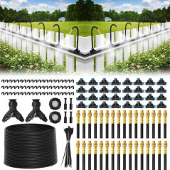 Système d'Irrigation Goutte à Goutte Pro 200FT avec 32 Buses Cuivre