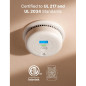 X-Sense SC01 Smoke & Carbon Monoxide Detector, 10-Year Battery, LCD Display, UL Certified, 1-Pack