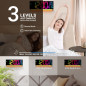 16.5 Large RGB LED Digital Wall Clock with Remote, Auto DST, Temp, Date, Easy-Read for Classroom & Home 16.5 Large RGB LED Digital Wall Clock with Remote, Auto DST, Temp, Date, Easy-Read for Classroom & Home