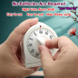 60-Minute Wind-Up Visual Mechanical Timer with Loud Alarm – Manual Countdown for Home, Classroom & Cooking (White) 60-Minute Wind-Up Visual Mechanical Timer with Loud Alarm – Manual Countdown for Home, Classroom & Cooking (White)