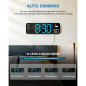 Horloge Murale Digitale Bleu Grand Écran avec Télécommande, Alarme, Date, Température, Humidité, Minuteur Horloge Murale Digitale Bleu Grand Écran avec Télécommande, Alarme, Date, Température, Humidité, Minuteur