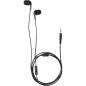 Amazon Basics Wired In-Ear Headphones with Mic, 3.5mm Jack, HD Sound, Secure Fit, 4.2 ft Cable, Black Amazon Basics Wired In-Ear Headphones with Mic, 3.5mm Jack, HD Sound, Secure Fit, 4.2 ft Cable, Black