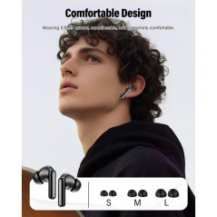 Wireless Bluetooth 5.4 Earbuds with Noise Cancelling Mic & LED Display