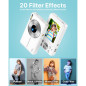Latest FHD 1080P Digital Camera for Teens - Portable 16X Zoom, Anti-Shake, Compact with SD Card & Wrist Strap