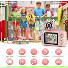 Makolle Kids Camera for Girls 3-12 | HD Video Camcorder & Tripod Gift
