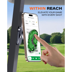 Support Magnétique A2C en Alliage pour Téléphone - Accessoire Golf Universel pour Joueurs et Cadeaux