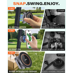 A2C Magnetic Golf Cart Phone Holder – Unique Golf Gifts for Men & Women