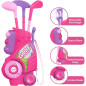 Liberry Toddler Golf Clubs Set for Ages 1-4, Pink Kids Golf Cart with Shoulder Strap, Indoor & Outdoor Toy Gift Liberry Toddler Golf Clubs Set for Ages 1-4, Pink Kids Golf Cart with Shoulder Strap, Indoor & Outdoor Toy Gift