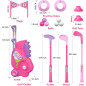 Liberry Toddler Golf Clubs Set for Ages 1-4, Pink Kids Golf Cart with Shoulder Strap, Indoor & Outdoor Toy Gift Liberry Toddler Golf Clubs Set for Ages 1-4, Pink Kids Golf Cart with Shoulder Strap, Indoor & Outdoor Toy Gift