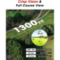 Golf Rangefinder with Slope & Magnet, 1300Y Range, Flag Lock Vibration, 6-6.5X Zoom, HD LCD, Rechargeable