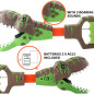 DINOBROS Jouet Dinosaure T-Rex avec 3 sons rugissants, lumière et pince préhenseur Jurassic pour enfants DINOBROS Jouet Dinosaure T-Rex avec 3 sons rugissants, lumière et pince préhenseur Jurassic pour enfants