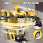 Voiture Télécommandée Transformable Jaune 1:18 pour Garçons 4-12 ans, Rotation 360°, 2.4GHz, Cadeau Voiture Télécommandée Transformable Jaune 1:18 pour Garçons 4-12 ans, Rotation 360°, 2.4GHz, Cadeau