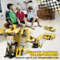 Transform RC Car for Boys 4-12, Yellow Drift Toy with One-Button Transform, 360° Rotation, 2.4GHz, 1:18 Scale Transform RC Car for Boys 4-12, Yellow Drift Toy with One-Button Transform, 360° Rotation, 2.4GHz, 1:18 Scale