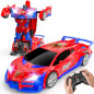 Voiture Télécommandée Spider Transform 2.4GHz, Lumières Bicolores, Rotation 360°, Déformation Instantanée, Jouet Garçons 3-12 An Voiture Télécommandée Spider Transform 2.4GHz, Lumières Bicolores, Rotation 360°, Déformation Instantanée, Jouet Garçons 3-12 An