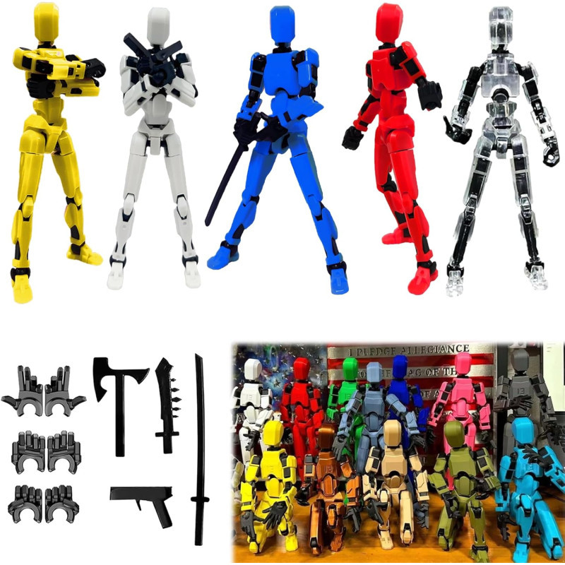 2026 New 3D Printed Titan & Nova 13 Multi-Jointed Action Figures Set