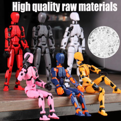 2026 Titan 13 & Dummy Robot 13 Multi-Jointed 3D Printed Action Figures Set - 5pcs Collector Desktop Decor