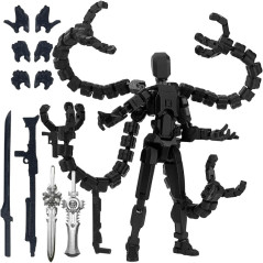 Figurine Robot T 3D Imprimé 13 Actions | Articulations Serrées