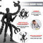Figurine Robot Dummy T 3D Imprimée 13 Articulations, Joints Serrés, Modèle Dynamique Noir 5,5 Figurine Robot Dummy T 3D Imprimée 13 Articulations, Joints Serrés, Modèle Dynamique Noir 5,5