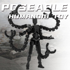 Lucky 5.5 Multi-Articular 3D Printed Robot Figure with Upgraded Joints