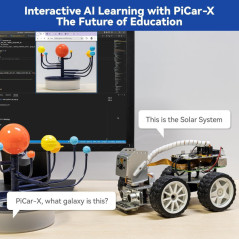 SunFounder Picar-X AI Robot Kit for Raspberry Pi 5/4/3B+ with Camera