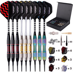 Turnart Darts Plastic Tip 9 pcs 18g - Set Pro Fléchettes électronique