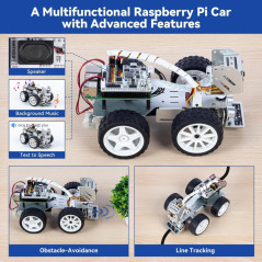 SunFounder Picar-X : Kit Robot AI Smart Car pour Raspberry Pi