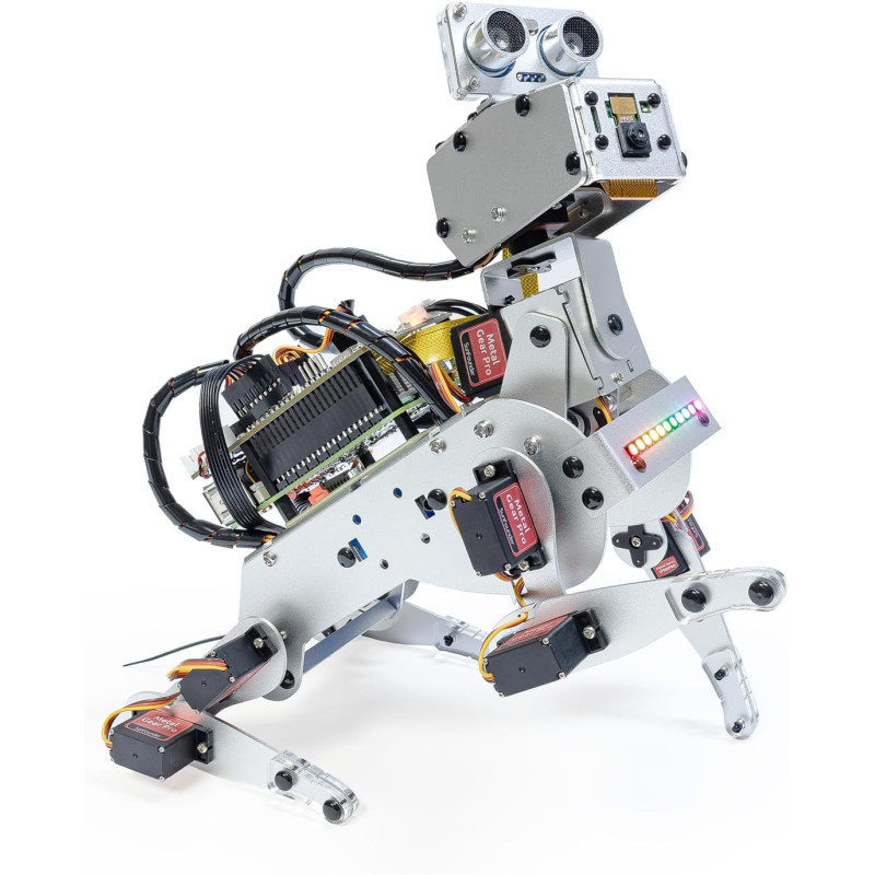 SunFounder PiDog AI Robot Dog Kit for Raspberry Pi – Voice & Video AI