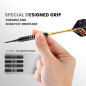 Set de 12 Fléchettes Soft Tip 18g avec 4 Axes Aluminium Colorés, 8 Plumes, Conseils de Rechange - Pour Débutants & Pros Set de 12 Fléchettes Soft Tip 18g avec 4 Axes Aluminium Colorés, 8 Plumes, Conseils de Rechange - Pour Débutants & Pros